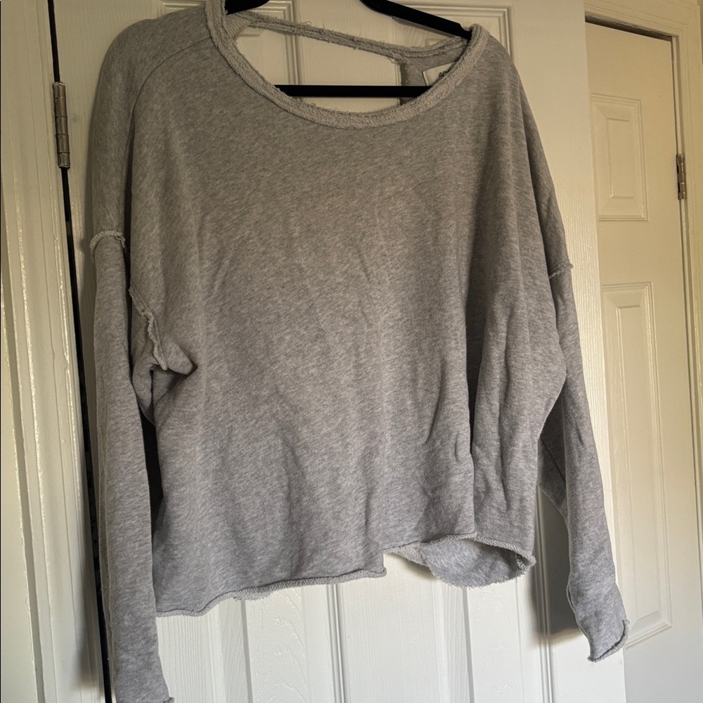 Aerie Open Back Gray Sweatshirt